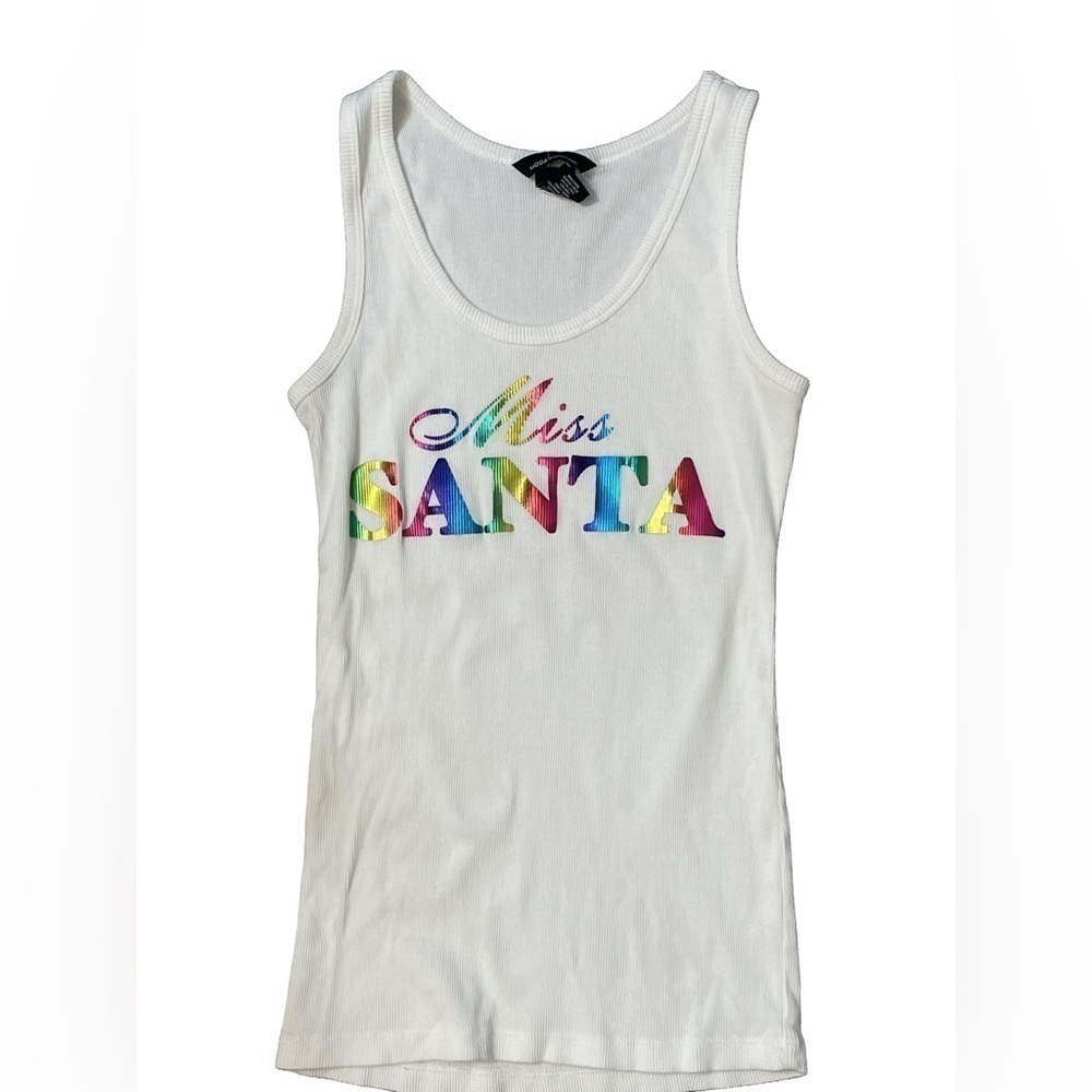 Moda International “Miss Santa” Christmas Tank Top - Size Women’s Medium